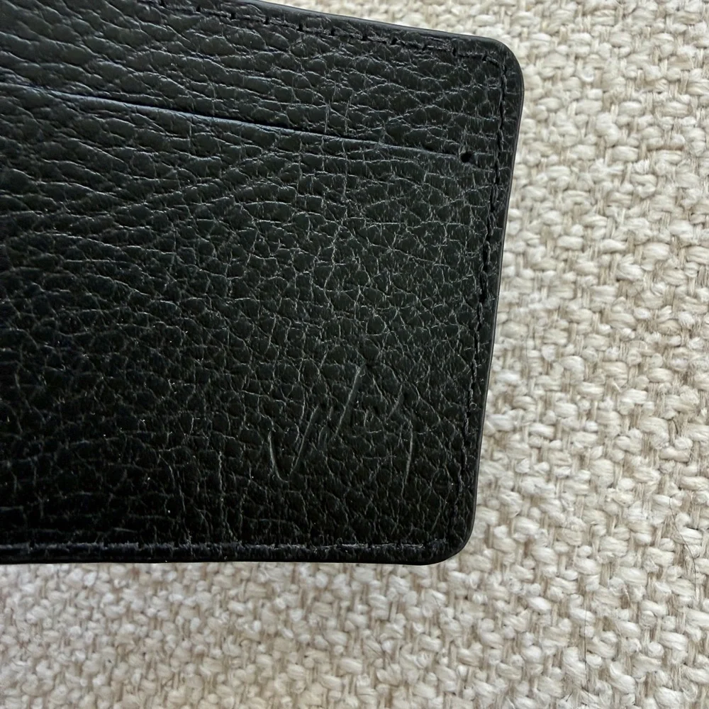 Vélez Black Leather Card Holder